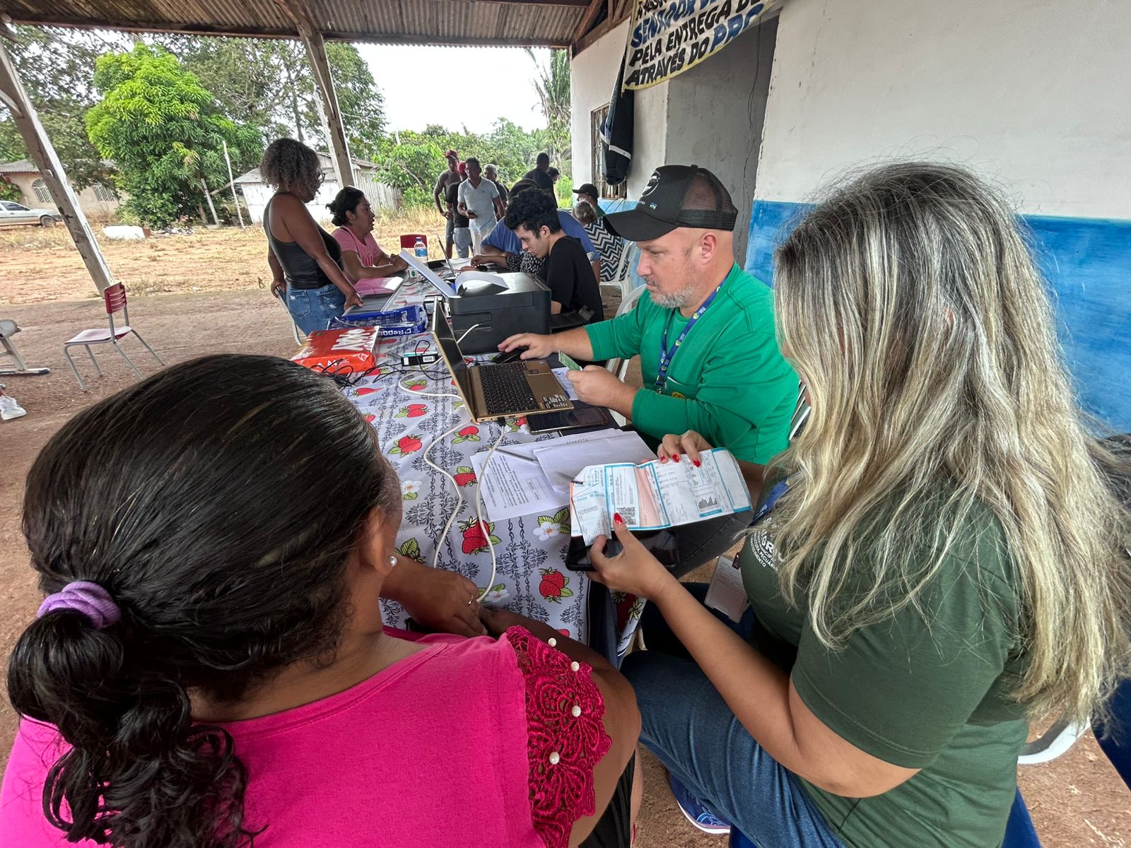 Equipe da Semagric também participa das ações sociais realizadas pela Prefeitura de Porto Velho por meio do Projeto Cidadania em Movimento