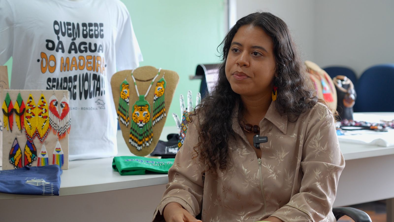 Carolina Martins destacou que o objetivo da feira é oferecer um espaço com ferramentas para que elas divulguem seus trabalhos