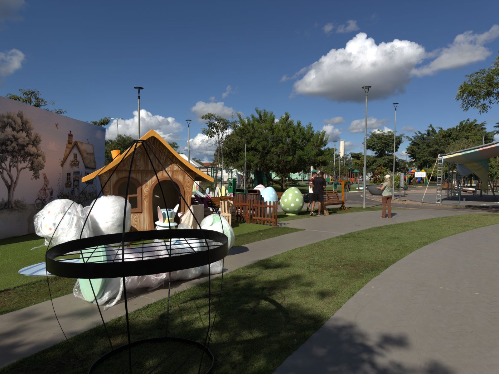 Equipes seguem nos ajustes finais, garantindo que todos os espaços estejam prontos para receber visitantes