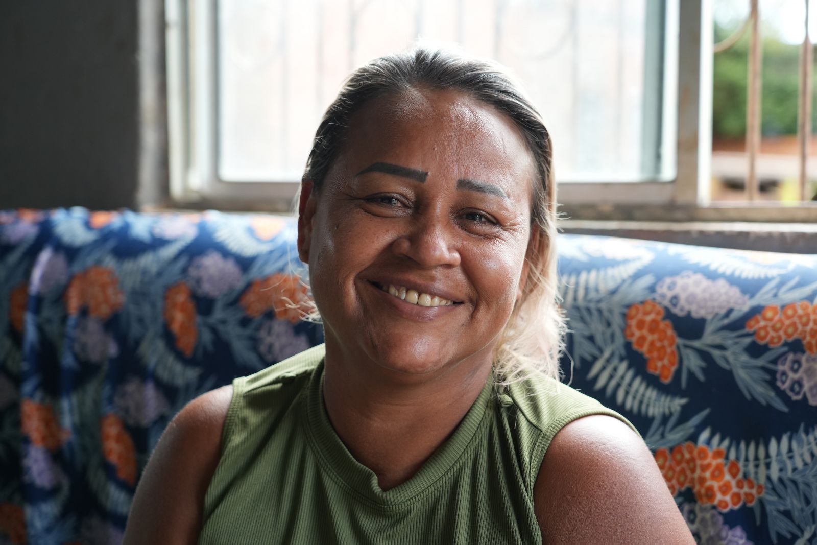 Leida Nascimento conta que sair de casa era um desafio constante