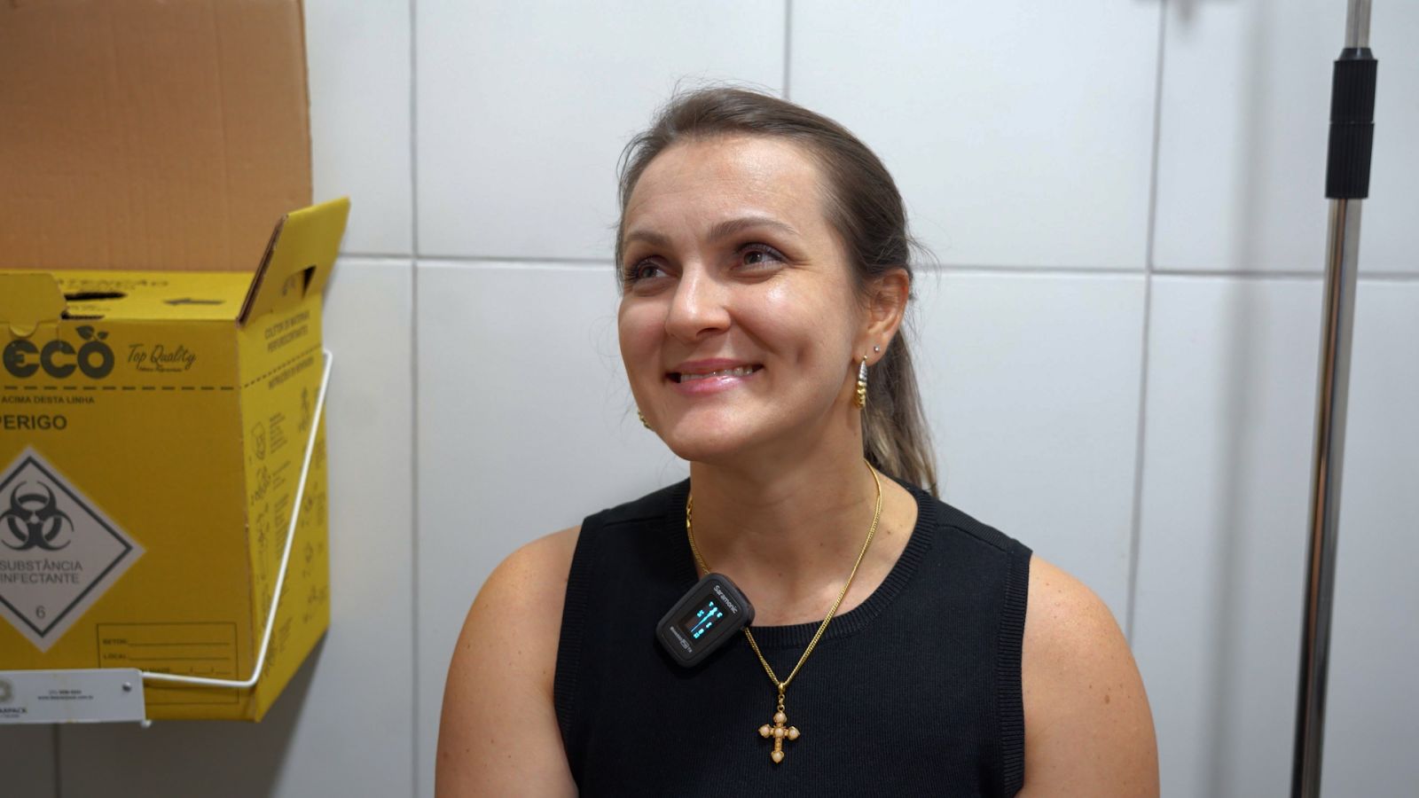 Roberta Arroio decidiu buscar atendimento à noite, e saiu surpreendida com o atendimento